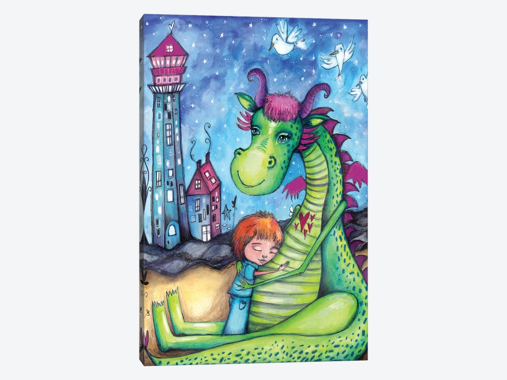 Elliot The Dragon by Tamara Laporte 1-piece Art Print