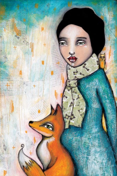Foxy by Tamara Laporte art print