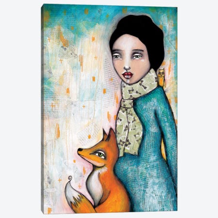 Foxy Canvas Print #LPR72} by Tamara Laporte Canvas Art