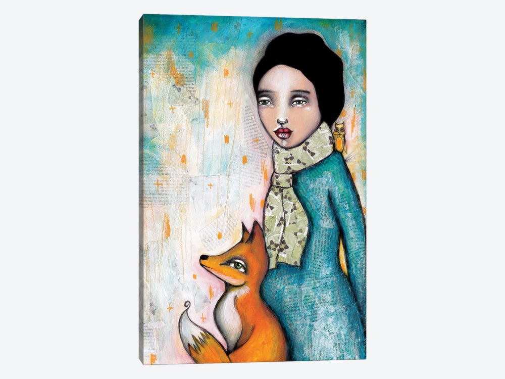 Foxy by Tamara Laporte 1-piece Canvas Print