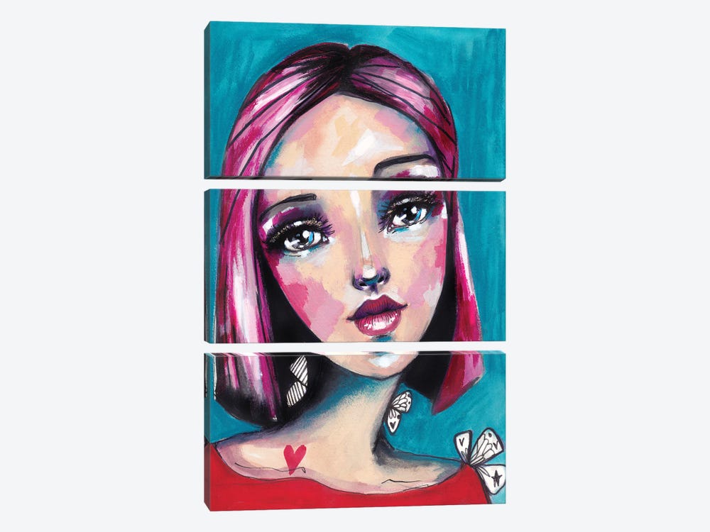 Girl by Tamara Laporte 3-piece Canvas Print