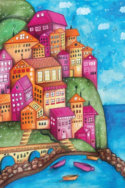 Almalfi Coast by Tamara Laporte canvas print