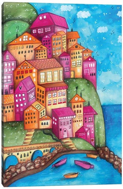 Almalfi Coast Canvas Art Print - Tamara Laporte