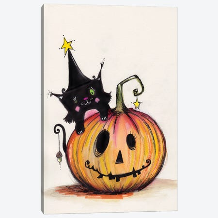 Happy Halloween Canvas Print #LPR91} by Tamara Laporte Canvas Wall Art