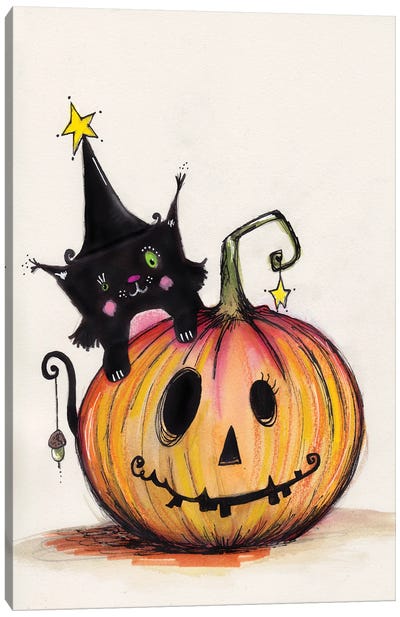 Happy Halloween Canvas Art Print - Tamara Laporte