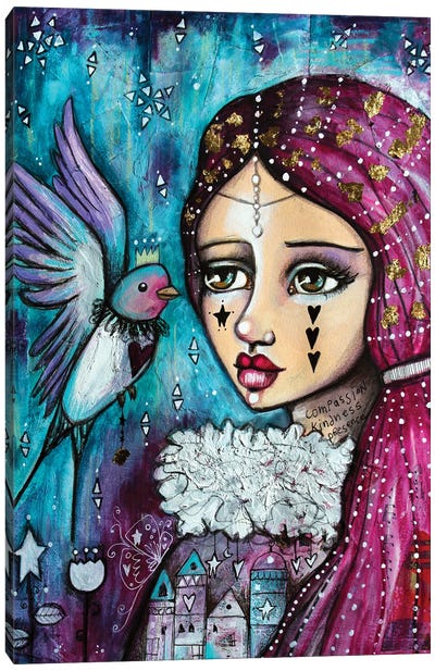 Happy Princess 3 Canvas Art Print - Tamara Laporte