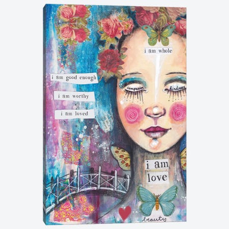 I Am Love Canvas Print #LPR98} by Tamara Laporte Canvas Art