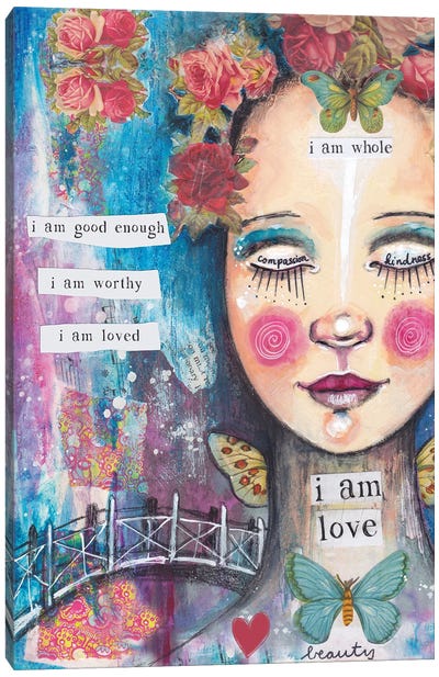 I Am Love Canvas Art Print - Tamara Laporte