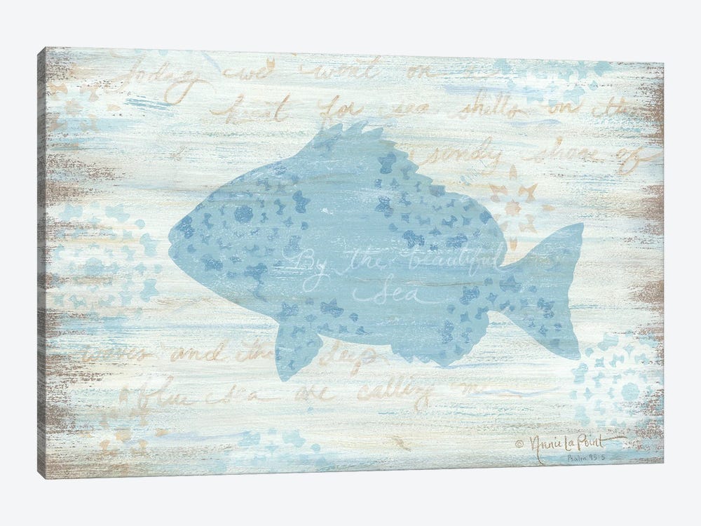 Ocean Fish     by Annie LaPoint 1-piece Canvas Art