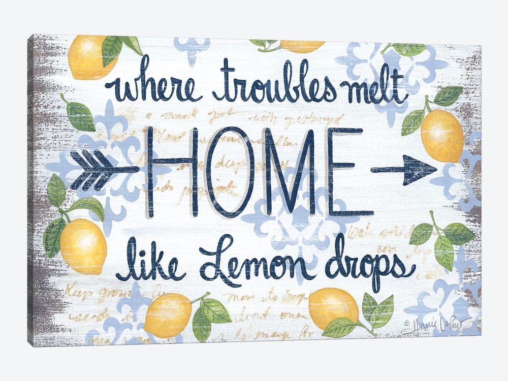Lemon Home    by Annie LaPoint 1-piece Canvas Wall Art