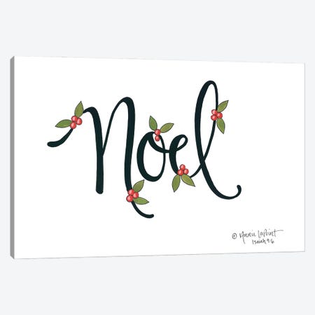 Noel with Berries Canvas Print #LPT36} by Annie LaPoint Art Print