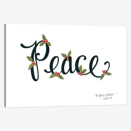 Peace with Berries Canvas Print #LPT38} by Annie LaPoint Canvas Wall Art