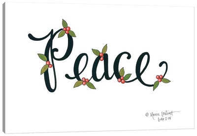 Peace with Berries Canvas Art Print - Annie LaPoint