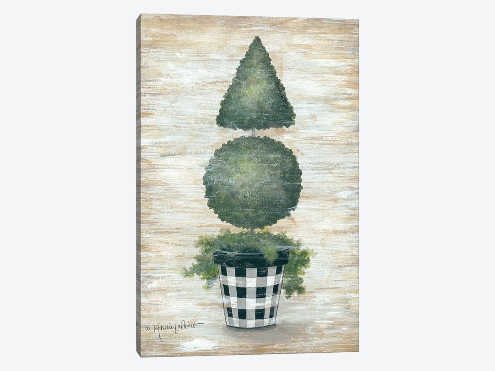 Gingham Topiary Cone by Annie LaPoint 1-piece Art Print
