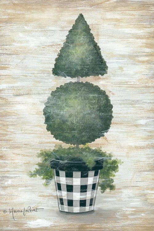 Gingham Topiary Cone