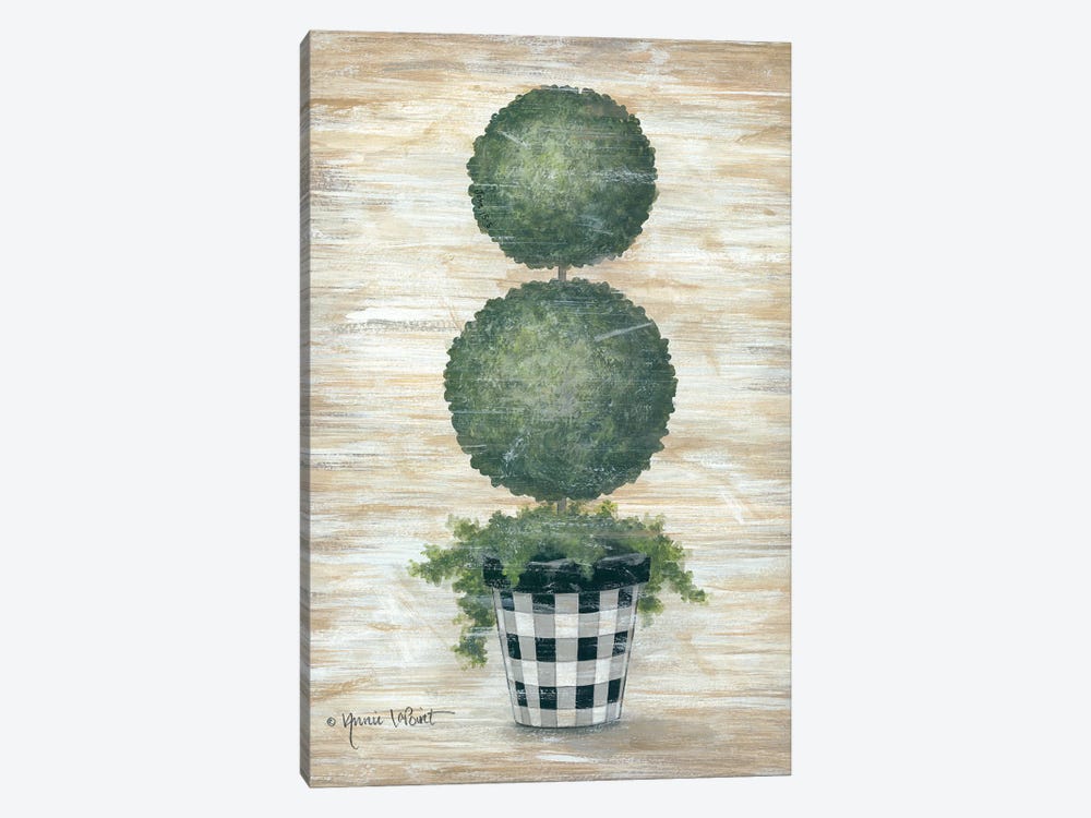 Gingham Topiary Spheres by Annie LaPoint 1-piece Canvas Art