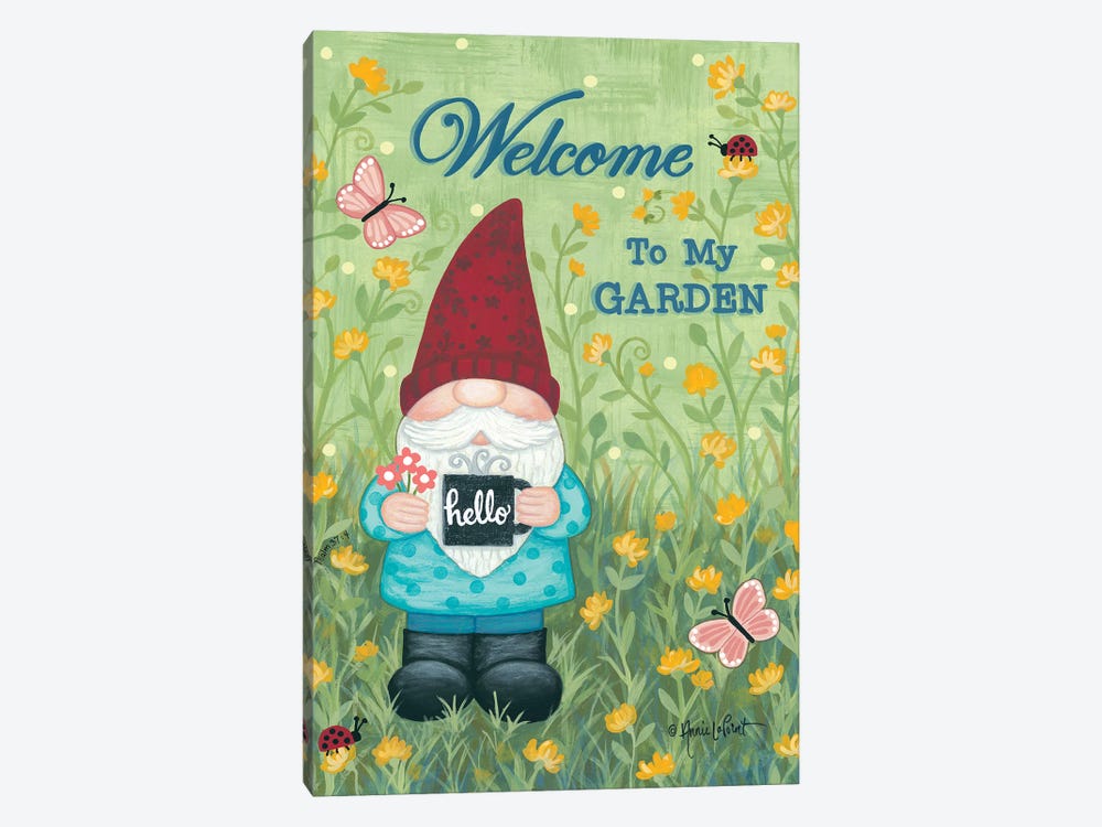 Welcome to My Garden by Annie LaPoint 1-piece Canvas Print