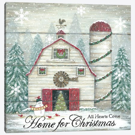 Home For Christmas Canvas Print #LPT63} by Annie LaPoint Canvas Print