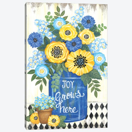 Joy Grows Here Canvas Print #LPT65} by Annie LaPoint Canvas Wall Art