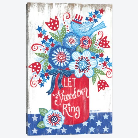 Let Freedom Ring Canvas Print #LPT66} by Annie LaPoint Canvas Art