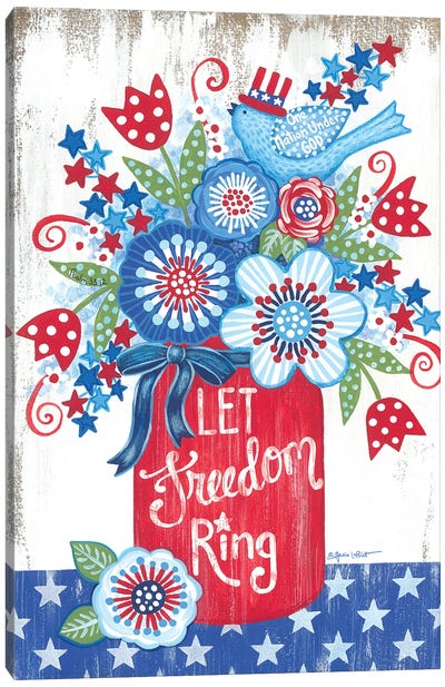 Let Freedom Ring Canvas Art Print - Independence Day Art
