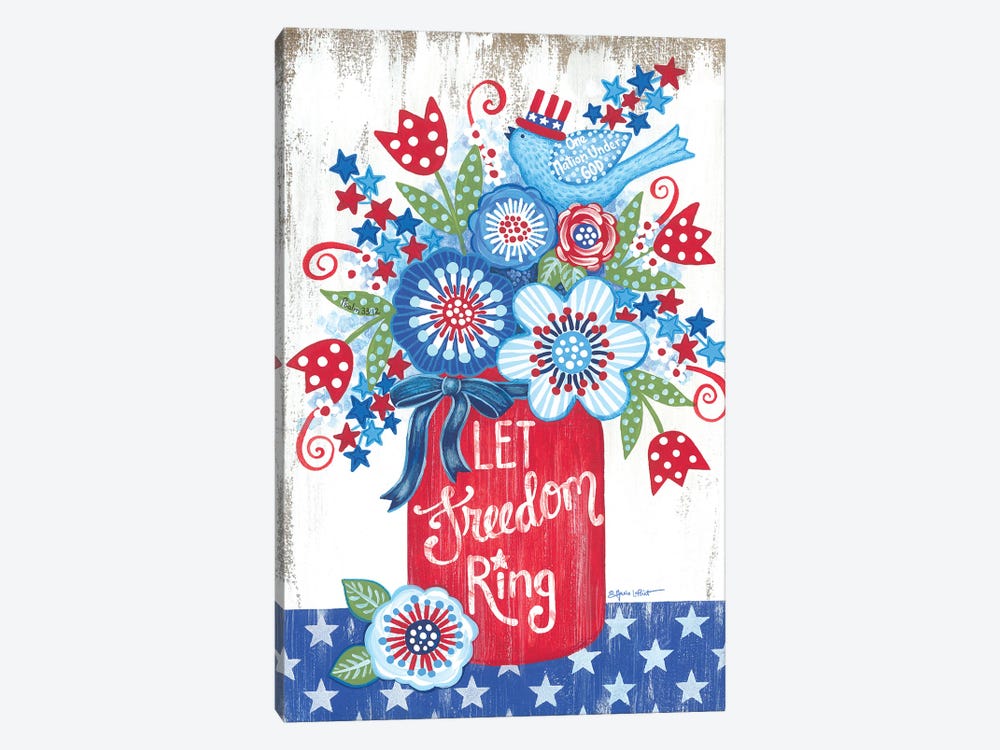 Let Freedom Ring by Annie LaPoint 1-piece Canvas Wall Art