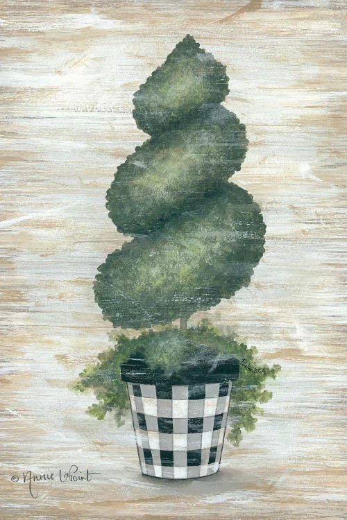 Gingham Topiary Spiral