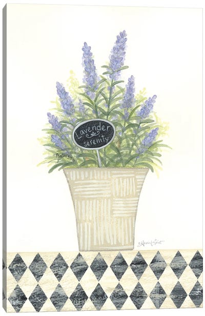 Lavender Serenity Canvas Art Print - Herb Art