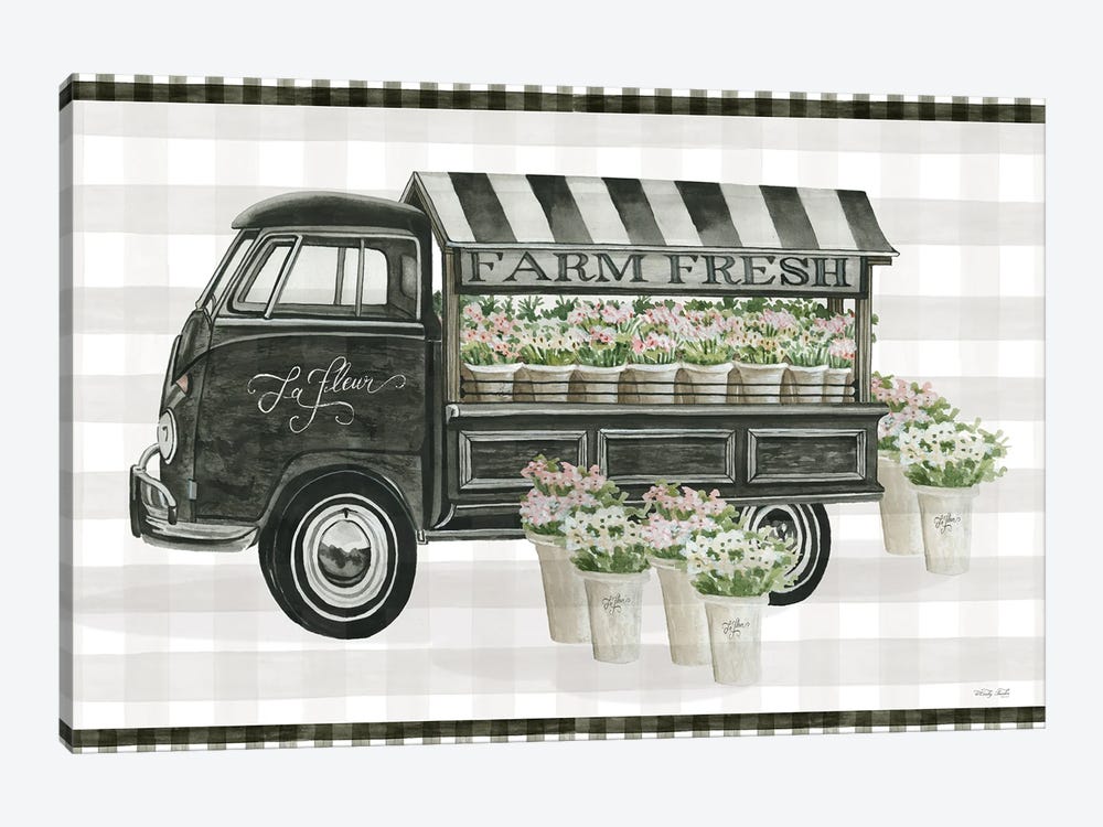 Farm Fresh Flower Truck by Cindy Jacobs 1-piece Canvas Art Print