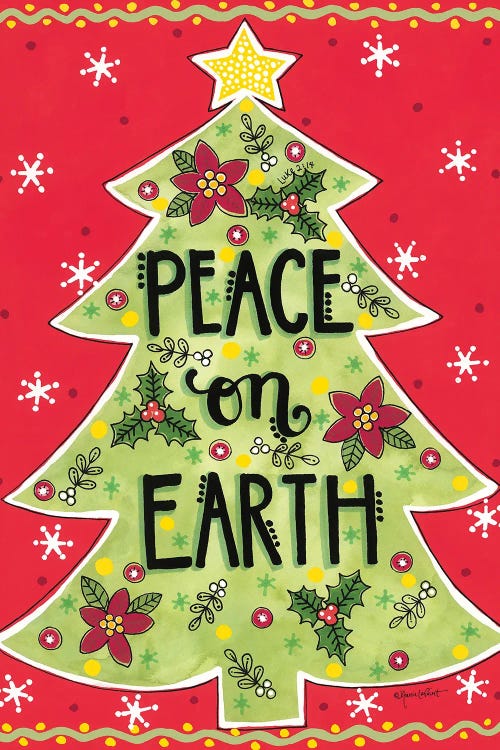 Peace On Earth Tree by Annie LaPoint wall art