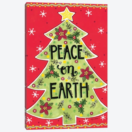 Peace On Earth Tree Canvas Print #LPT83} by Annie LaPoint Canvas Art Print