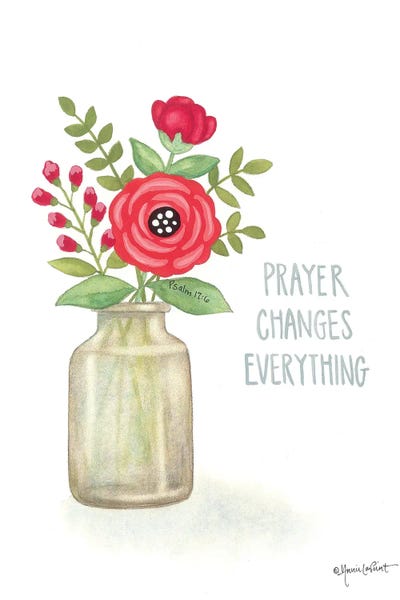 Red Blossoms - It Is Well by Annie LaPoint art print