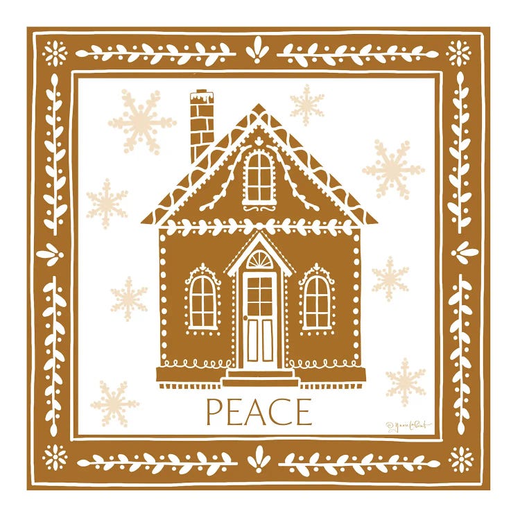 Gingerbread Christmas House by Annie LaPoint wall art