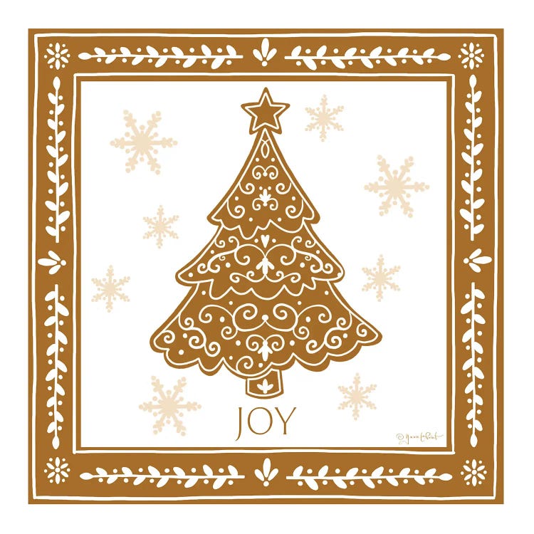 Gingerbread Christmas Tree by Annie LaPoint wall art