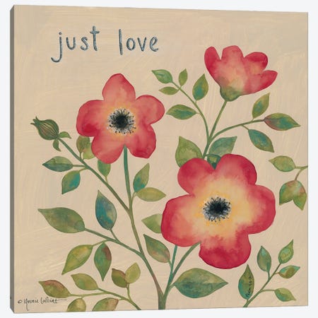 Just Love Roses Canvas Print #LPT9} by Annie LaPoint Canvas Art