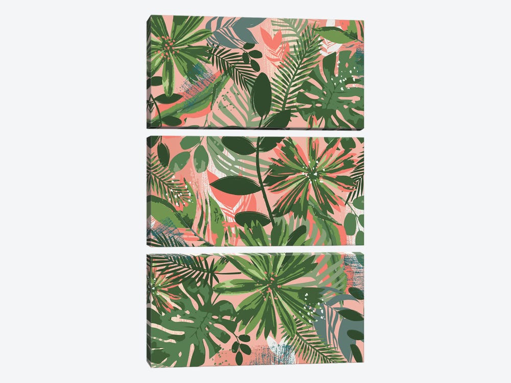 Botanical Jungle by Lisa Perry 3-piece Canvas Artwork