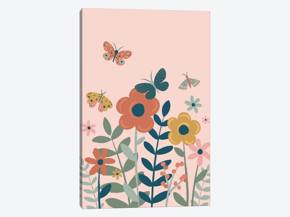 Butterfly Garden by Lisa Perry 1-piece Canvas Print