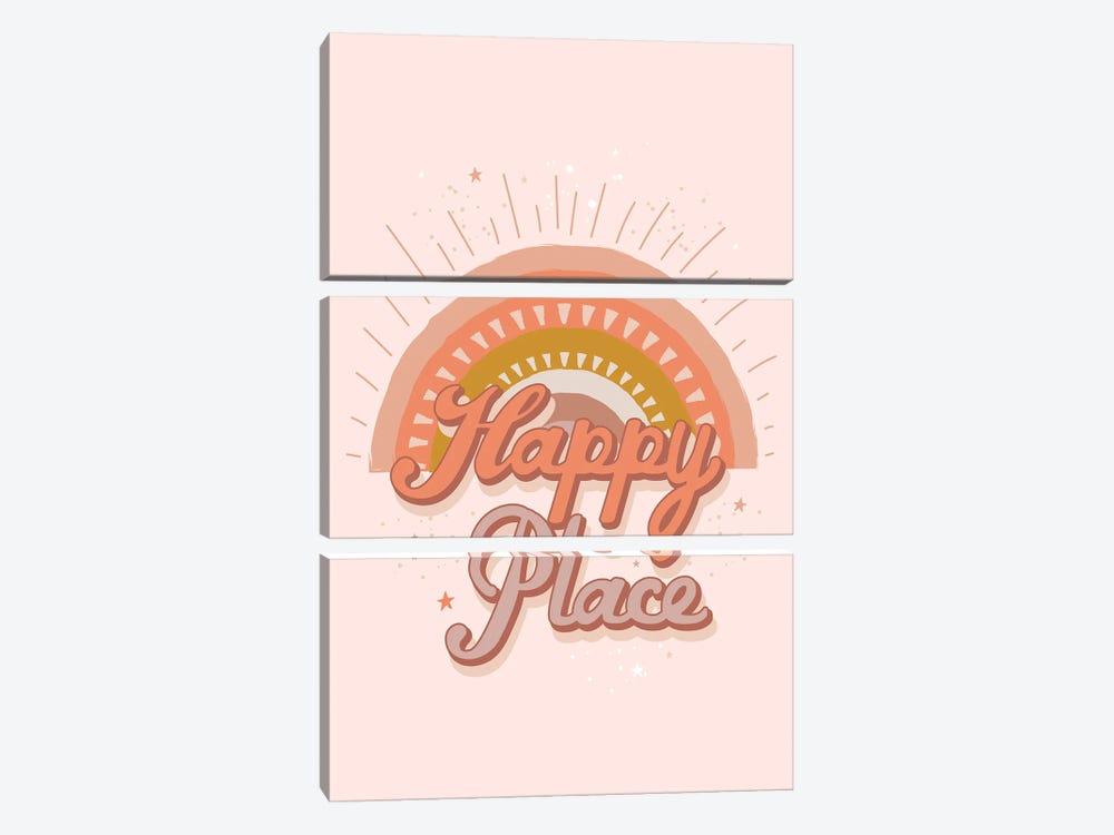 Happy Place by Lisa Perry 3-piece Canvas Artwork