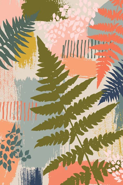 Organic Ferns by Lisa Perry canvas print