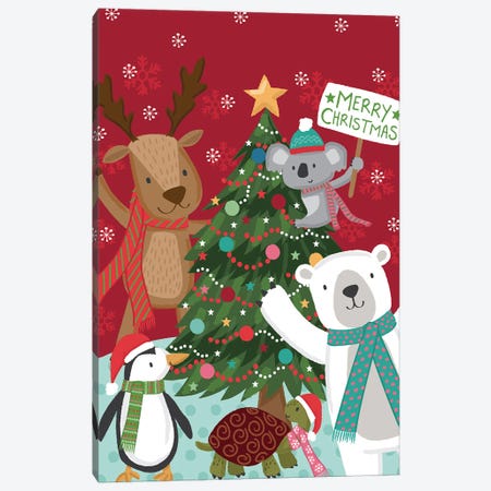 Merry Christmas Canvas Print #LPY3} by Lisa Perry Canvas Art Print