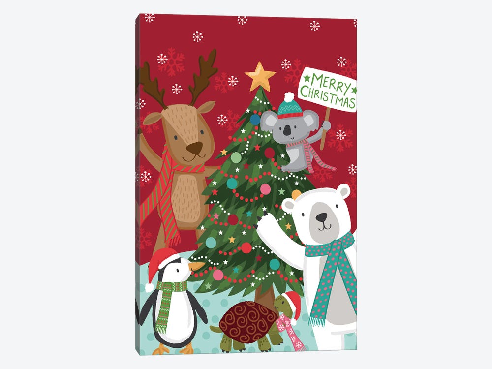 Merry Christmas by Lisa Perry 1-piece Canvas Print