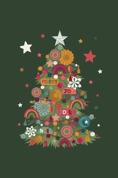 Boho Christmas by Lisa Perry wall art