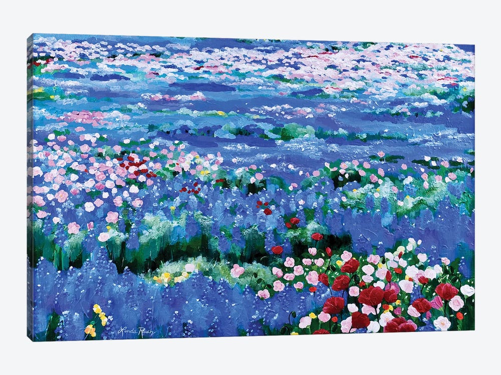 Oceans Of Wildflowers 1-piece Canvas Wall Art