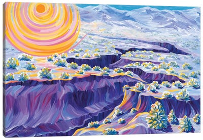 Powdered Sugar Morning Canvas Art Print - Mountain Sunrise & Sunset Art