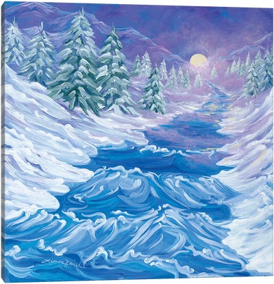 River Song Canvas Art Print - Winter Wonderland