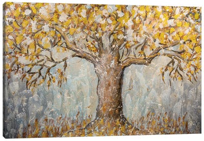 Golden Autumn Canvas Art Print - Larisa Chigirina
