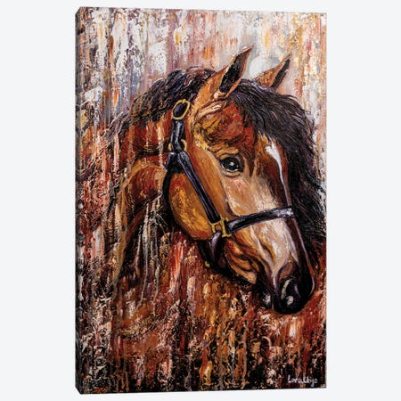 Horse Canvas Print #LRC19} by Larisa Chigirina Canvas Wall Art