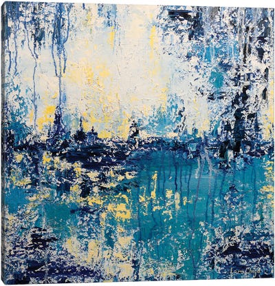 Blue Lake Canvas Art Print - Larisa Chigirina