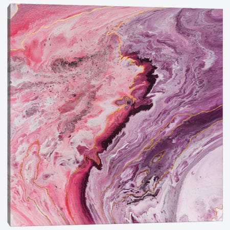 Purple Pink Abstraction Canvas Print #LRC33} by Larisa Chigirina Canvas Artwork