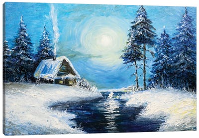 Winter Canvas Art Print - Larisa Chigirina